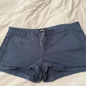 Express Deep Blue Casual Shorts
